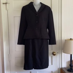Retro 1940/1950s Style Skirt Suit Black PinDots 12